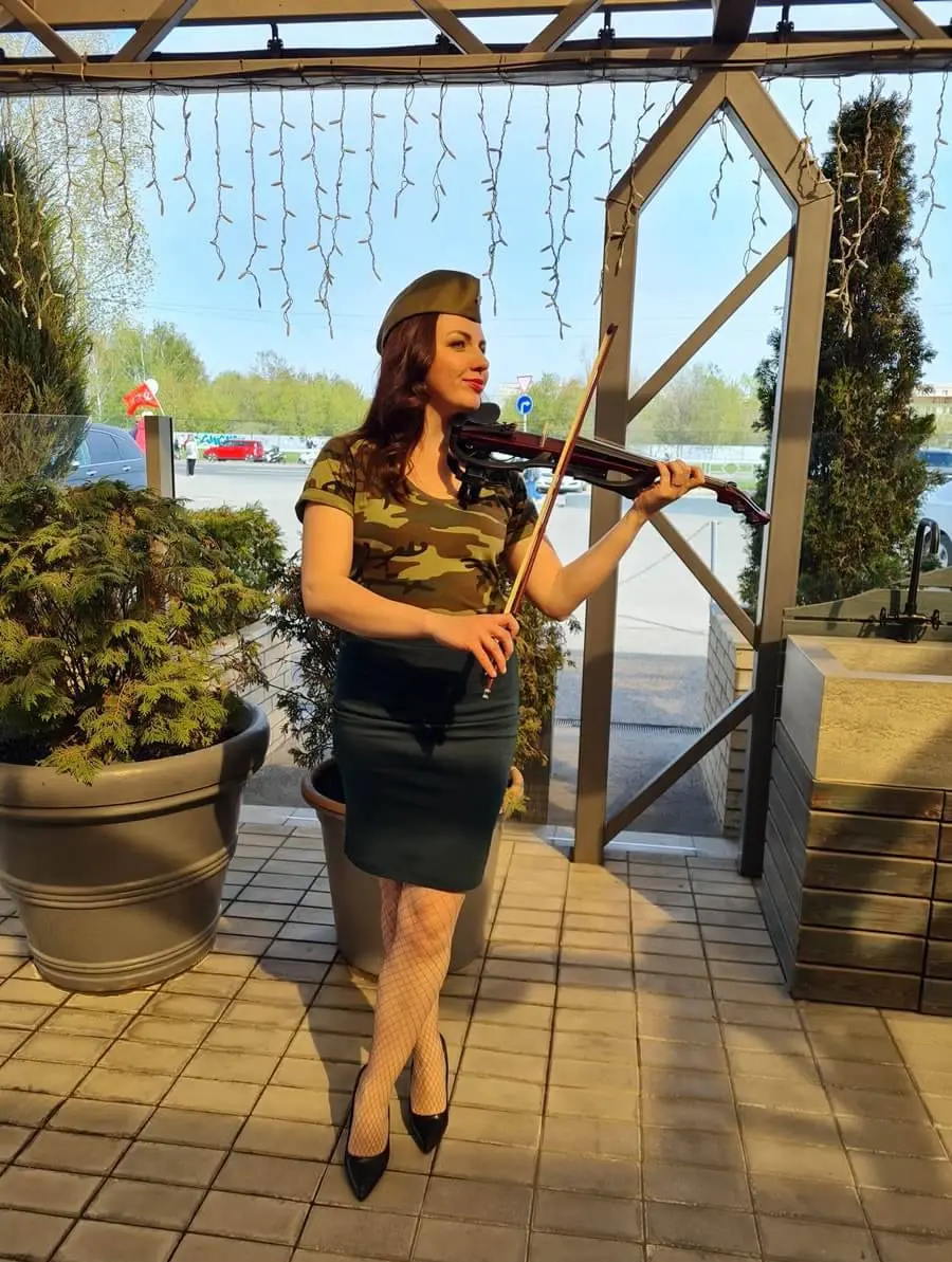 Соло исполнение Анастасии на скрипке 